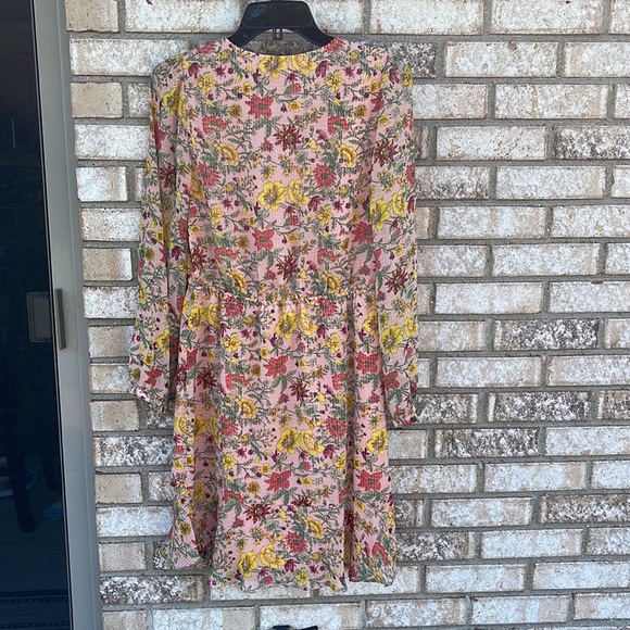 NWT Loft floral pink dress size XS - Picture 3 of 9